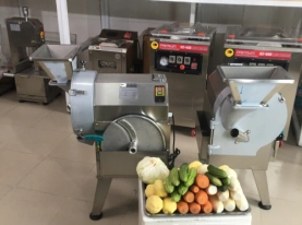 Bàn giao máy thái rau củ quả