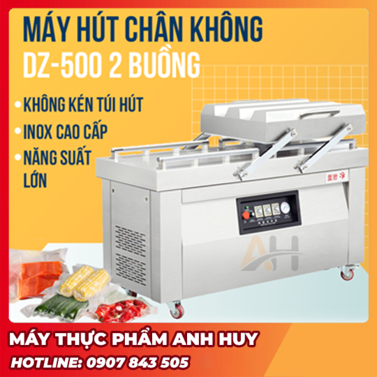 Máy Hút Chân Không DZQ 500 2S – Giải Pháp Đóng Gói Công Nghiệp Hiệu Suất Cao
